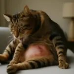 Gatto che si lecca ossessivamente: quando la toelettatura diventa un campanello d’allarme