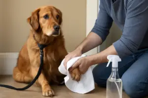 Igiene delle zampe dopo la passeggiata: il semplice gesto che previene infezioni e dermatiti