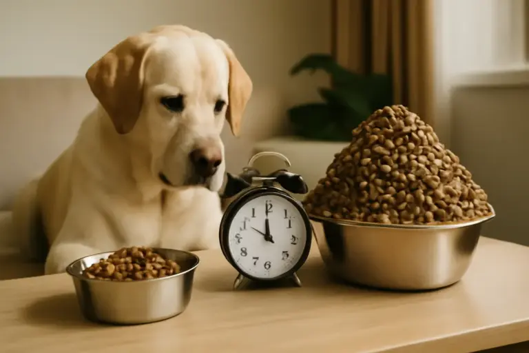 La frequenza ideale dei pasti per il cane: perché troppo cibo può essere dannoso
