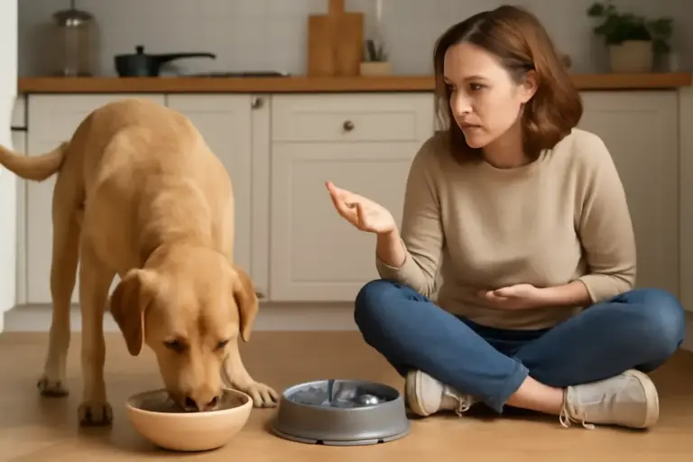 Cosa fare se il cane mangia velocemente? Il rischio nascosto della fretta