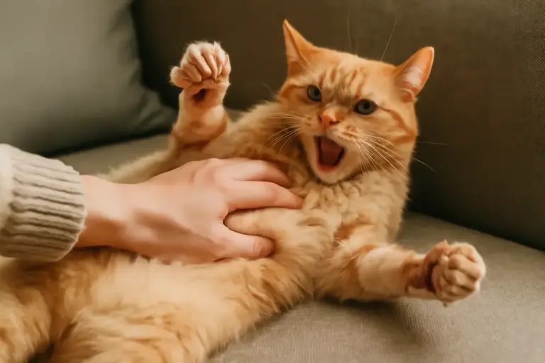 Perché il gatto mostra la pancia ma poi graffia? Svelato il significato dietro questo gesto ambiguo