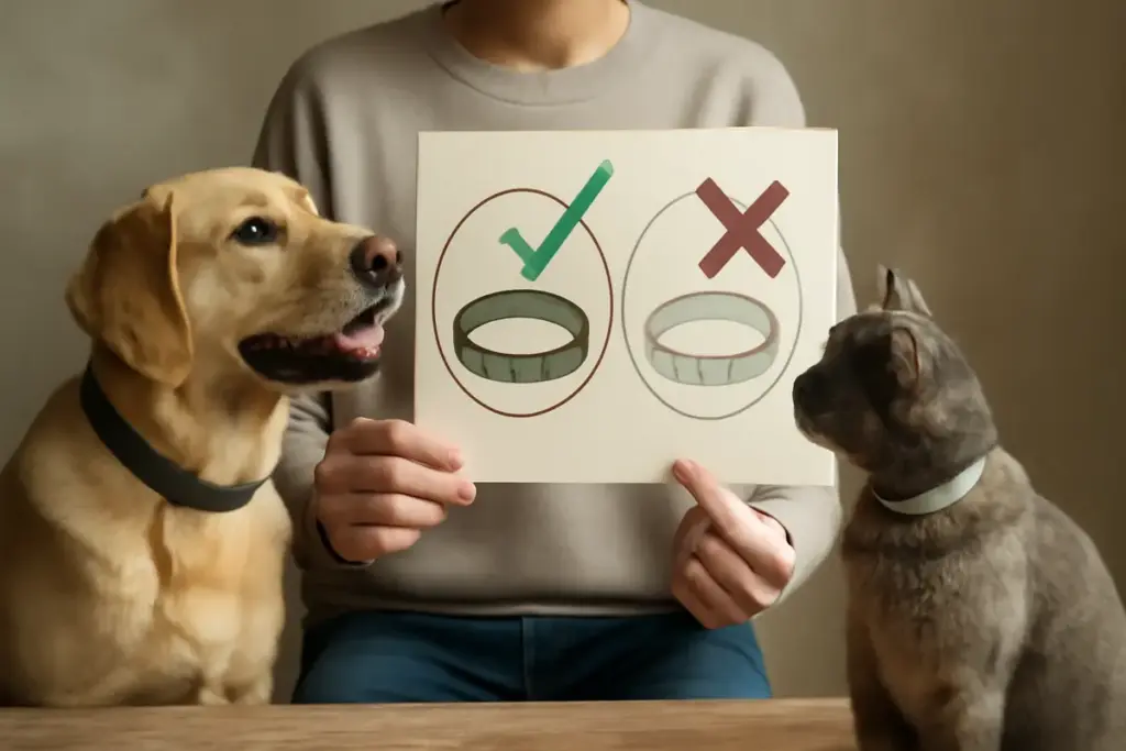 Corretto uso del collare antiparassitario: perché la durata varia tra cane e gatto?