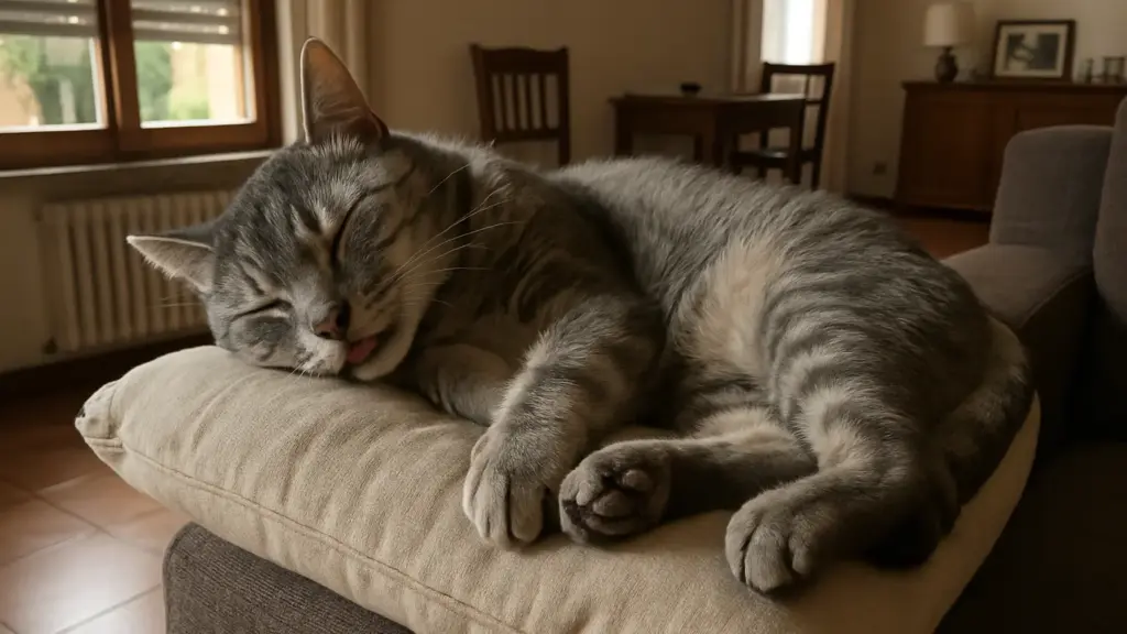 Il gatto dorme con la lingua di fuori: tre cose da guardare nei prossimi cinque minuti