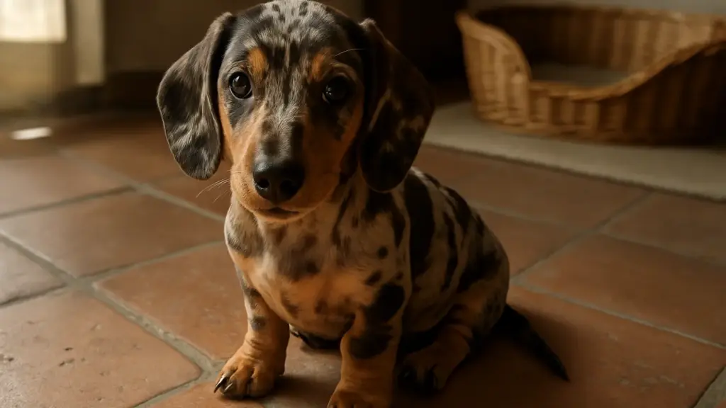 Bassotto maculato cucciolo: le prime quattro settimane che disegnano il cane adulto