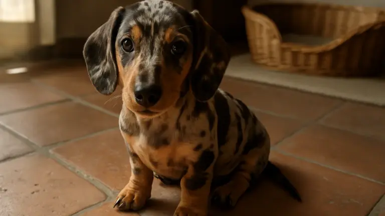 Bassotto maculato cucciolo: le prime quattro settimane che disegnano il cane adulto