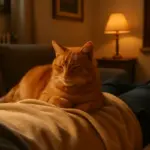 Il tuo gatto dorme sulla tua pancia: cosa misura davvero in quel momento