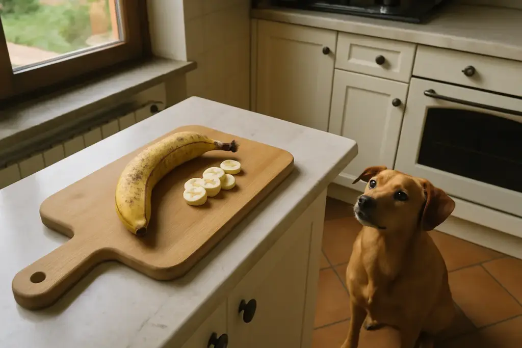 Banana matura al cane: la soglia dei 2 cm che fa la differenza