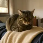 Gatto sempre sulla tua pancia: il segnale che sta misurando il calore del tuo corpo