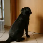 Il tuo cane ti segue in bagno: cosa sta cercando davvero nei tre minuti che sparisci