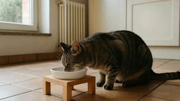 Ciotola rialzata per il gatto: quando aiuta davvero e quando è solo moda