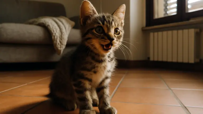 Il tuo gattino di 3 mesi miagola troppo? Tre tipi di voce che devi saper riconoscere