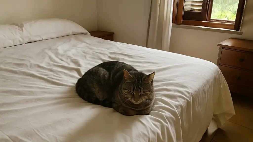 Il gatto dorme ai tuoi piedi: cosa sta scegliendo davvero quella posizione