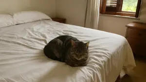 Il gatto dorme ai tuoi piedi: cosa sta scegliendo davvero quella posizione